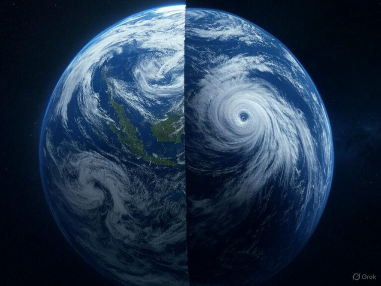 Comparison between temperate and tropical cyclones